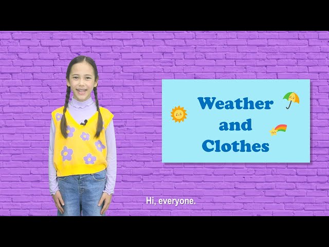 English Speech | Weather & Clothes