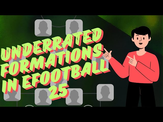 🤫3 Underrated Efootball 2025 Formations That Will Blow Your Mind! | quick counter efootball 2025