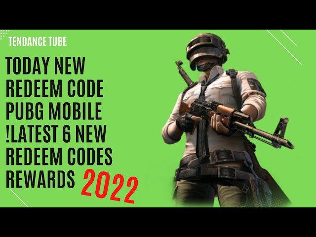 TODAY NEW REDEEM CODE PUBG MOBILE !Latest 6 New Redeem Codes Rewards 2022