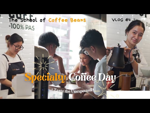 [CAFE VLOG] |11 min Cafe VLOG! | It's Specialty  Coffee Day ☕️️ Do you want to get happy ? Smile.