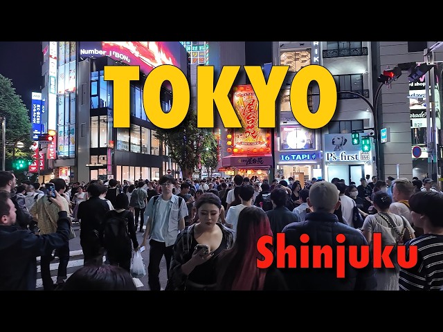 🇯🇵 SHINJUKU - Tokyo's Night Life District | Crazy Night Scenes