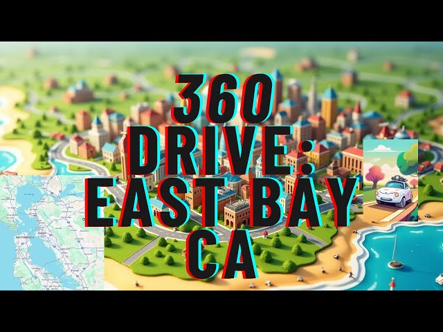 360 Drive #4: Marina Bay Parkway, 23rd St., Shimada Friendship Park, Richmond CA 4K