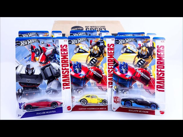 Unboxing Hot Wheels TRANSFORMERS Silver Series Case