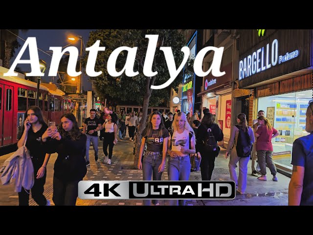 🇹🇷 ANTALYA evening walk October 2023 4K 60FPS HDR no commentary