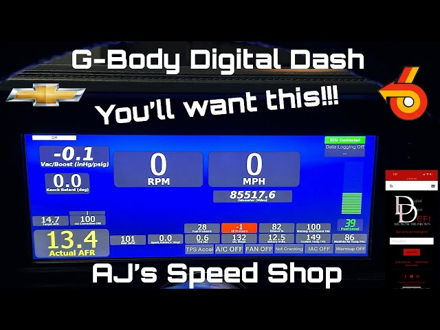 G-Body Digital Dash Info!