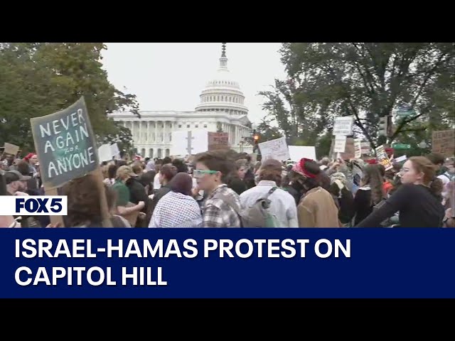 Israel-Hamas protest on Capitol Hill