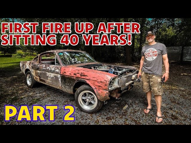 ABANDONED '65 Mustang Fastback RUNNING after 40 years! Part 2: Back on the Road!