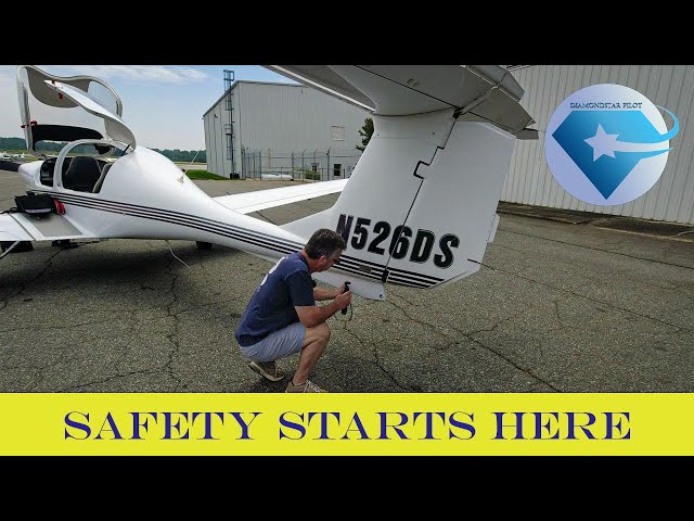 Diamond DA40 Flying Lessons-Preflight and Runup