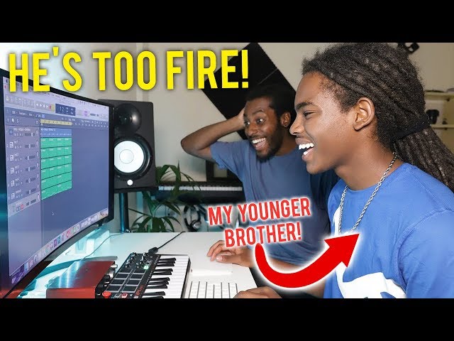 MY YOUNGER BROTHER MADE AN INSANE BEAT *He's Better Than Me?*