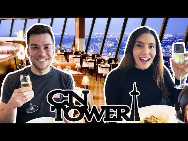 The Most INCREDIBLE Lunch up The CN Tower in Toronto! | 360 Restaurant | TORONTO Series