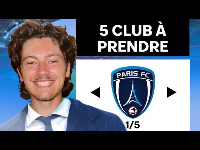 5 CLUBS À PRENDRE EN CARRIÈRE MANAGER SUR FC25 !