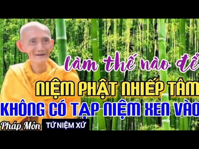 LÀM THẾ NÀO ĐỂ NIỆM PHẬT NHIẾP TÂM KHÔNG CÓ TẠP NIỆM XEN VÀO - HT THÍCH GIÁC KHANG