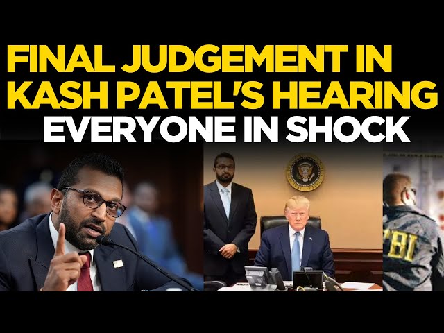 Donald Trump LIVE: Kash Patel Hearing LIVE Update | Trump's Stunning Announcement | US News LIVE