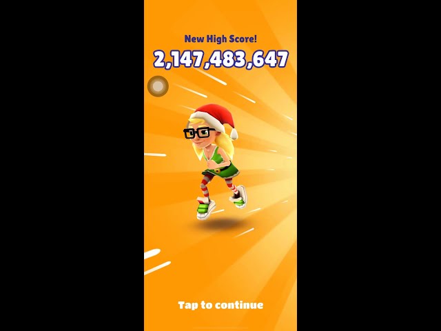 Subway Surfers Highest Possible Score 2,147,483,647 Points NO CHEATS OR HACKS !