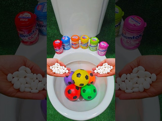 Compilation Popping Balloons Color Oddly Satisfying Video Asmr in Toilet