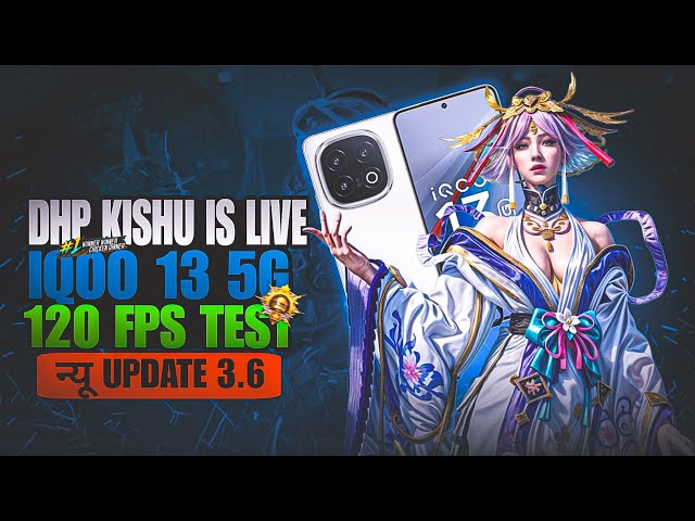 🔴120 FPS TEST BACK 2 BACK RUSH GAMEPLAY ON IQOO13 WITH FPS METER #iqoo13#120fps #bgmi@Kishuislivebgm