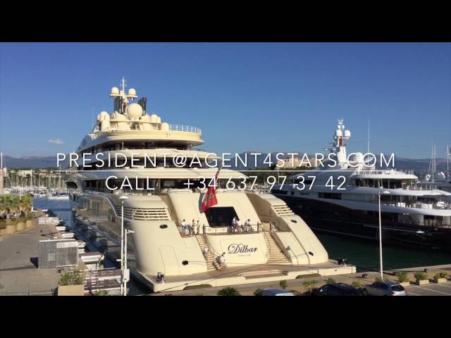 🛥️ Dilbar  156m– The World's Largest Super Yacht by Gross Tonnage:  🌟 in ANTIBES. 🌟