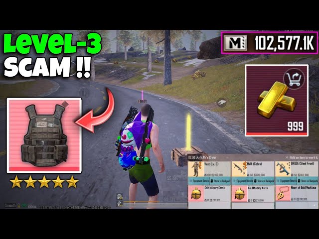 Fake Level 3 Armor Scam for Enemies 🤪 | PUBG METRO ROYALE