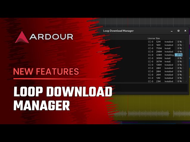 Ardour 7: Loop Download Manager