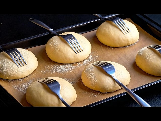 YOU HAVE A FORK! FEW KNOW THIS METHOD - GREAT ROLLS FOR TEA!