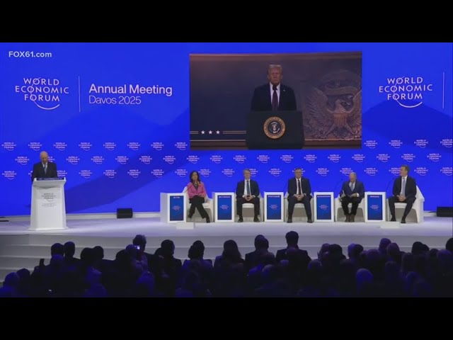 President Trump addresses global leaders virtually at World Economic Forum in Switzerland