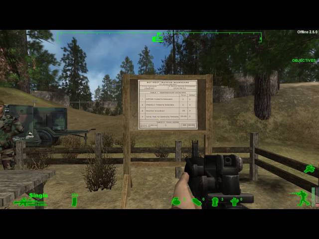 America's Army 2 Training: MOUT (Shoot House) M4A1 - Basic Training