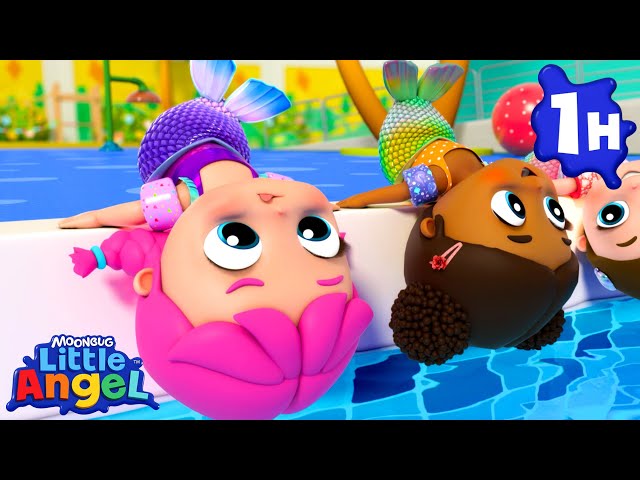 Anyone Can Swim Like A Mermaid |  Little Angel👼| Kids Songs & Nursery Rhymes | Be Brave!