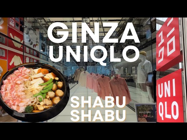 #1 WORLD’S Biggest UNIQLO GINZA flagship - Exclusive items & Shabu lunch