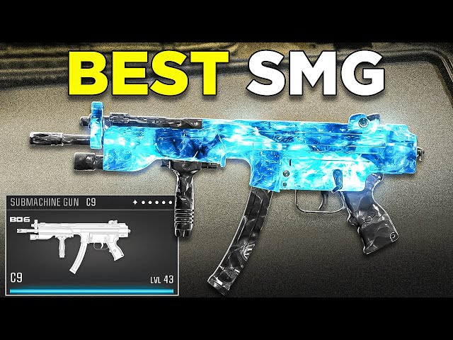 new FASTEST KILLING SMG in Warzone! 👑 (Best C9 Class Setup)