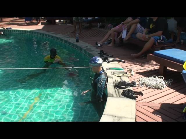 Lisa Mattes Dynamic without Fins - Andaman Freediving Competition 2012