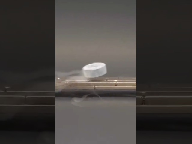 Watch this superconductor hover around in mid-air!