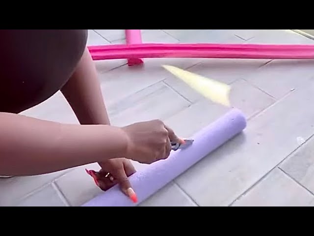 DOLLAR TREE pool noodle mirror IDEA! NEW DOLLAR TREE Meets WALMART POOL NOODLE Hack!