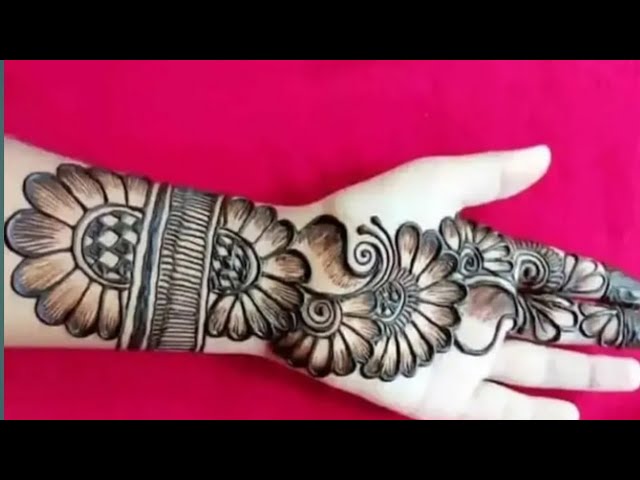 Simple Shaded Arebic  Mehendi Design 🤩 | Amazing & Attractive Arebic Mehendi |Bridal Malika Mehendi