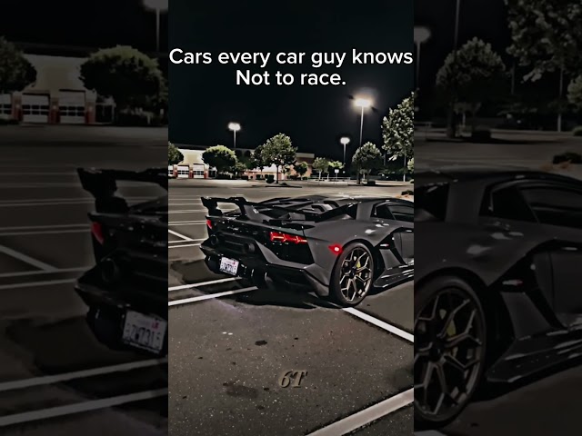 Cars Every Car Guy Knows Not To Race….