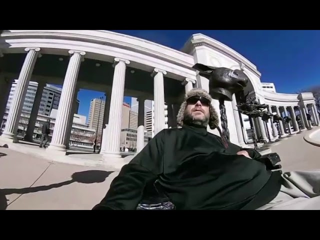 Denver Civic Center Park Ai Weiwei’s Circle of Animals/Zodiac Heads Colorado (360 Video) #360Video