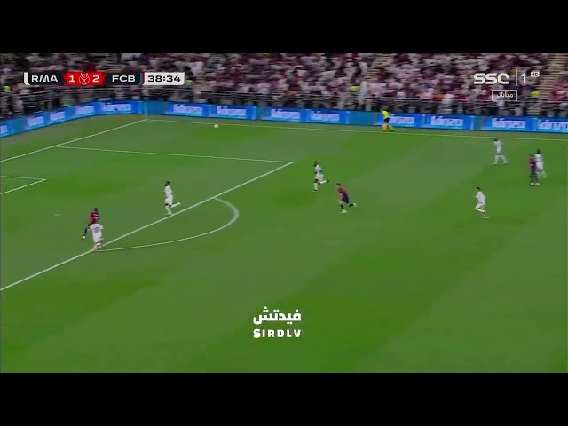 Raphinha GOAL 1-3 - Real Madrid vs FC Barcelona 2024-25 Spanish Super Cup Final