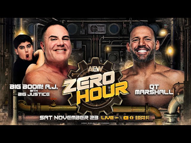 Zero Hour: AEW Full Gear - Big Boom A.J. with Big Justice + The Rizzler vs QT Marshall