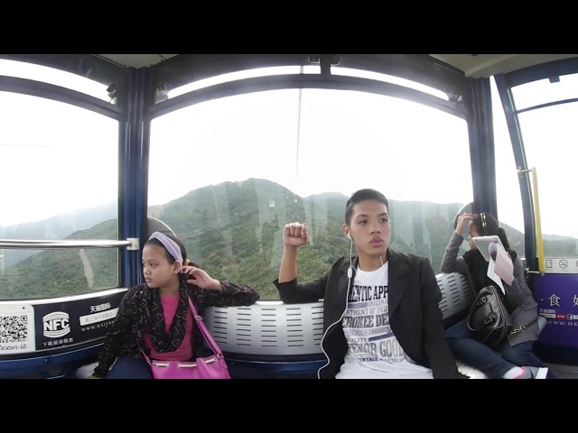 Cable car ride to Ngong Ping Village