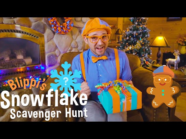 Blippi's Holiday Movie - Christmas Scavenger Hunt for Kids