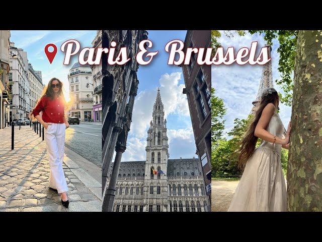 PARIS & BELGIUM TRAVEL VLOG 🇧🇪 🗼✨ Grand-Place, Manneken Pis & Paris Day Trip!