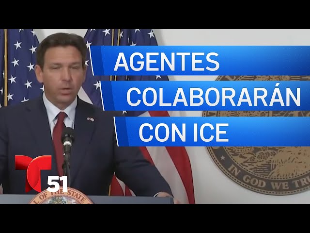 Agentes del Departamento de Agricultura colaborarán con ICE, anuncia gobernador DeSantis