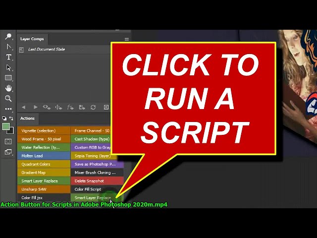 Secret Action Button for Scripts in Adobe Photoshop 2020