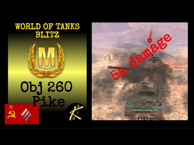 Obj 260 WOT Blitz ACE Mastery 5k Damage #wotblitz #worldoftanksblitz