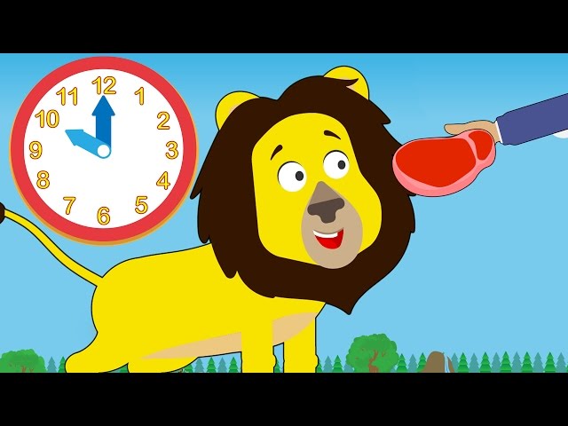 Feeding Time At Number Zoo | Learn To Tell Time With Toddler Fun Learning