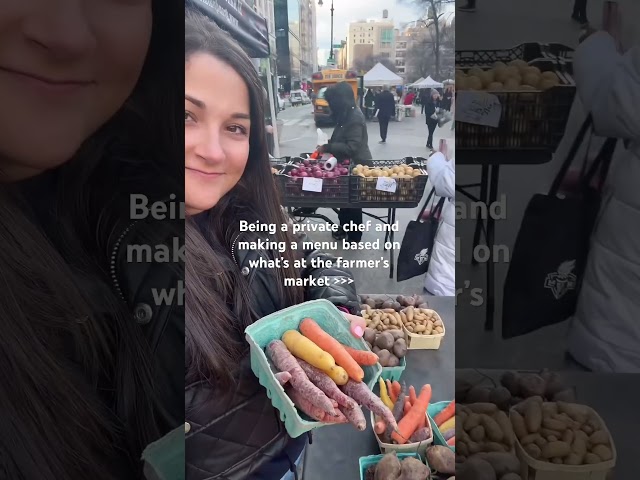 Shopping at the Union Square Green Market in NYC 💚 #privatechef #farmersmarket #shoplocal