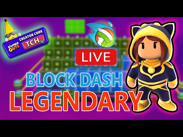 Stumble Guys Live | Tech CD Hindi is Live | legendary block dash #stumbleguys #stumbleguyslive