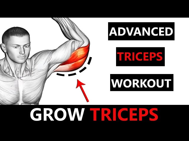 ADVANCED TRICEPS WORKOUT  MUSCLE BUILDING WORKOUT  CABLE TRICEP WORKOUT