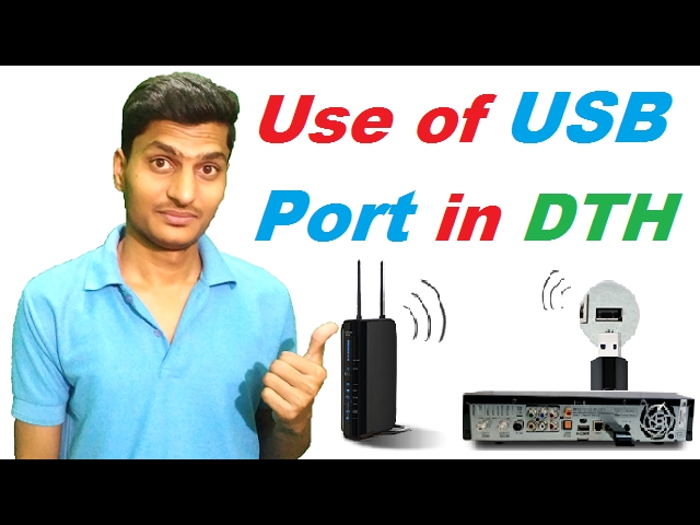 What is the use of USB port in DTH like Videocon, TataSky, Airtel and other dth set top box in hindi