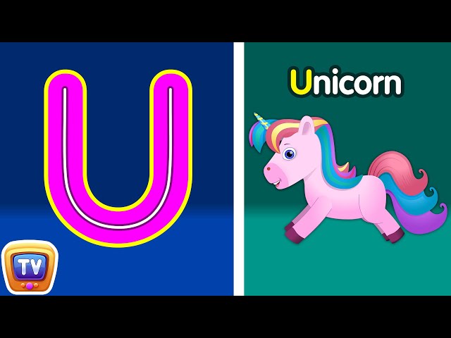 Tracing Uppercase and Lowercase Letters - Letter Uu and Letter Vv - ChuChuTV Toddler Learning Videos