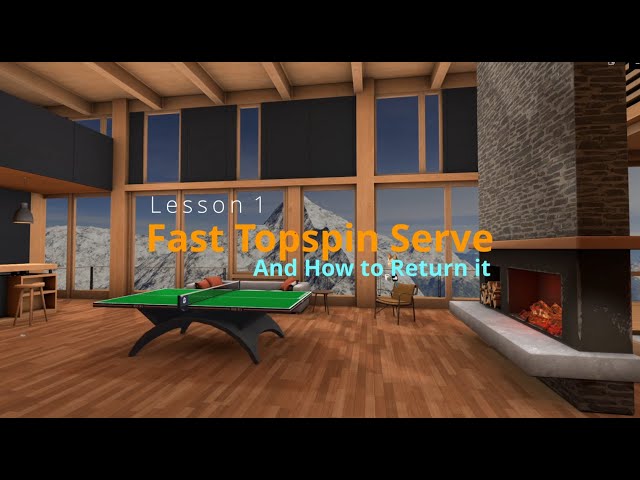 Tame the Spin - Lesson 1 - The Fast Topspin Serve - Advanced